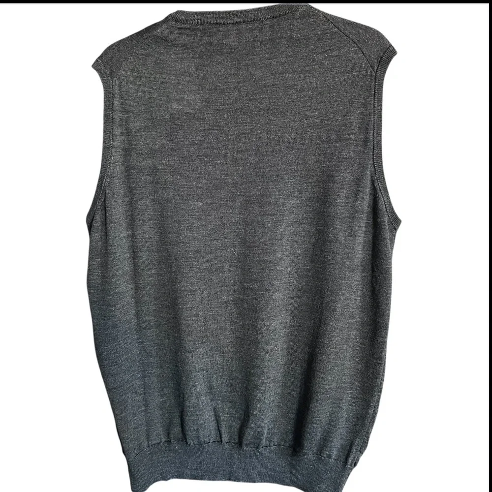 Piombo Men’s 100% Merino Wool Sweater Vest Gray size XL NWT - Picture 3 of 9